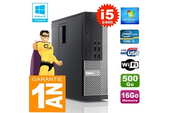 PC De Bureau Dell PC Dell 990 Sff Core i5-2400 Ram 16Go Disque 500 Go WiFi W7