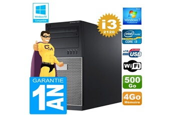 PC De Bureau Dell PC Tour Dell 7010 Core I3-2120 Ram 4Go Disque 500 Go WiFi W7