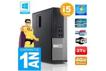 PC De Bureau Dell PC Dell 990 Sff Core i5-2400 Ram 4Go Disque 2 To WiFi W7