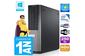 PC De Bureau Dell PC Dell 7010 Dt Intel G840 Ram 4Go Disque 250 Go WiFi W7