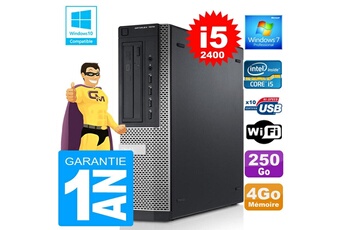 PC De Bureau Dell PC Dell 7010 Dt Core i5-2400 Ram 4Go Disque 250 Go WiFi W7