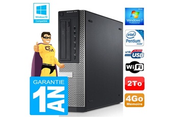 PC De Bureau Dell PC Dell 7010 Dt Intel G840 Ram 4Go Disque 2 To WiFi W7
