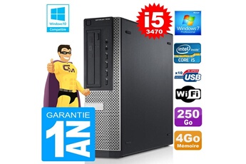PC De Bureau Dell PC Dell 7010 Dt Core i5-3470 Ram 4Go Disque 250 Go WiFi W7