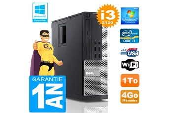 PC De Bureau Dell PC Dell 990 Sff Core I3-2120 Ram 4Go Disque 1 To WiFi W7