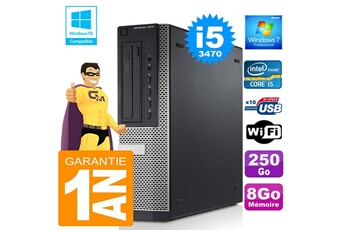 PC De Bureau Dell PC Dell 7010 Dt Core i5-3470 Ram 8Go Disque 250 Go WiFi W7