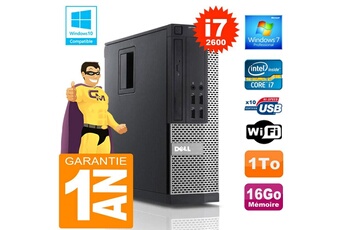 PC De Bureau Dell PC Dell 990 Sff Core i7-2600 Ram 16Go Disque 1 To WiFi W7