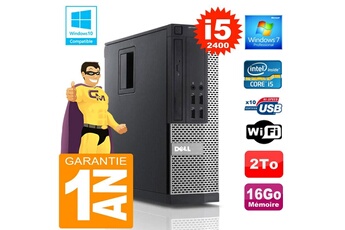 PC De Bureau Dell PC Dell 990 Sff Core i5-2400 Ram 16Go Disque 2 To WiFi W7