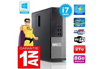 PC De Bureau Dell PC Dell 990 Sff Core i7-2600 Ram 8Go Disque 2 To WiFi W7