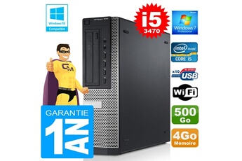 PC De Bureau Dell PC Dell 7010 Dt Core i5-3470 Ram 4Go Disque 500 Go WiFi W7
