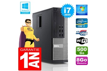 Pc De Bureau Dell Pc Dell 990 Sff Core I7-2600 Ram 8Go Disque 500 Go Wifi W7