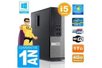 PC De Bureau Dell PC Dell 990 Sff Core i5-2400 Ram 4Go Disque 1 To WiFi W7