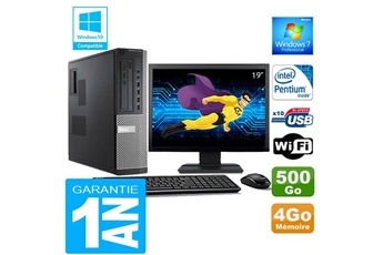 PC De Bureau Dell PC Dell 7010 Dt Intel G840 Ram 4Go Disque 500 Go WiFi W7 Ecran 19"
