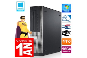 PC De Bureau Dell PC Dell 7010 Dt Intel G840 Ram 16Go Disque 1 To WiFi W7