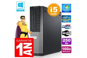 PC De Bureau Dell PC Dell 7010 Dt Core i5-2400 Ram 16Go Disque 250 Go WiFi W7