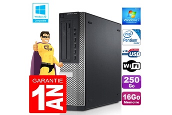 Pc De Bureau Dell Pc Dell 7010 Dt Intel G840 Ram 16Go Disque 250 Go Wifi W7