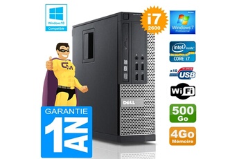 Pc De Bureau Dell Pc Dell 790 Sff Core I7-2600 Ram 4Go Disque 500 Go Wifi W7