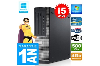PC De Bureau Dell PC Dell 7010 Dt Core i5-2400 Ram 4Go Disque 500 Go WiFi W7