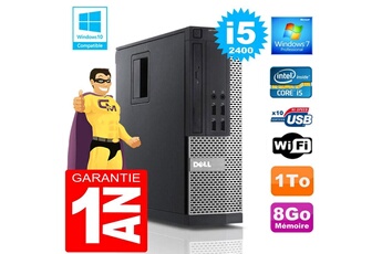 PC De Bureau Dell PC Dell 990 Sff Core i5-2400 Ram 8Go Disque 1 To WiFi W7