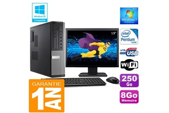 Pc De Bureau Dell Pc Dell 7010 Dt Intel G840 Ram 8Go Disque 250 Go Wifi W7 Ecran 19"