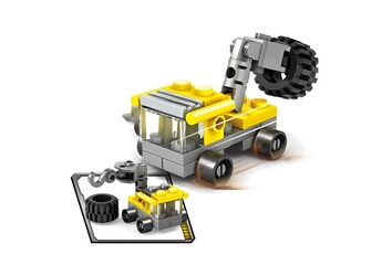 Autres jeux de construction Wewoo Jeu construction diy kazi 16 en 1 ensembles ingénierie véhicules excavatrice modèle building blocks compatible ville briques jouets âge: 6 ans ci-dess