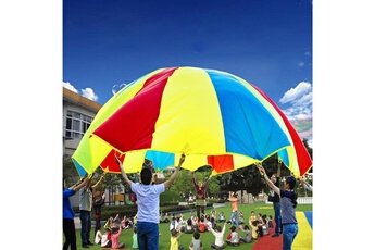 Autres jeux d'éveil Wewoo Jeux d'éveil extérieur pour les familles / jardins d'enfants / parcs d'attractions 5m enfants jeu exercice sport jouets arc-en-parapluie parachute jou