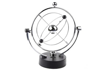 Autres jeux créatifs Wewoo Pendule balancier à bille décoration bureau orbitale cinétique équilibre magnétique argent