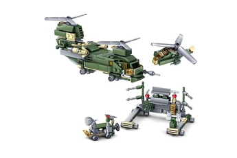 Autres jeux de construction Wewoo Jeu construction diy kazi 16 en 1 ensembles jouets éducatifs bloc d'arme l'armée militaire âge: 6 ans ci-dessus