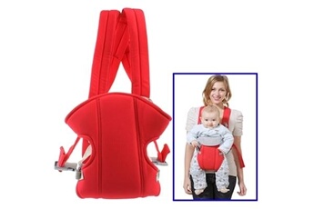 Porte-Bébés Wewoo Porte bébé sac à dos transport sécurité multiposition rouge