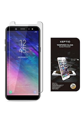 Protection d'écran pour smartphone XEPTIO Samsung Galaxy A6 2018 4G :  Protection d'écran en verre trempé - Tempered glass Screen protector 9H  premium/Films vitre Protecteur d'écran smartphone