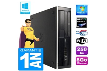 Unité Centrale Hp Pc Hp Compaq 6005 Pro Sff Amd Phenom Ii Ram 8Go Disque 250Go Graveur Dvd Wifi W7