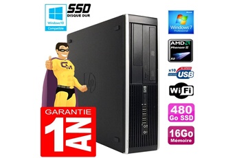 Unité Centrale Hp Pc Hp Compaq 6005 Pro Sff Amd Phenom Ii Ram 16Go Disque 480 Go Ssd Wifi W7
