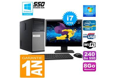 Pc De Bureau Dell Pc Tour Dell 7010 Core I7 3770 Ram 8go Disque 240 Go Ssd Wifi W7 Ecran 22 Quot Darty Pc De Bureau Dell Pc Tour Dell 7010 Core I7 3770 Ram 8go Disque 240 Go Ssd Wifi W7 Ecran 22 Quot Darty