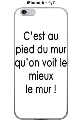 Coque Iphone Onozo Coque Apple Iphone 6 4 7 Quot Design Citation Quot C 39 Est Au Pied Quot Texte Noir Fond Blanc Darty