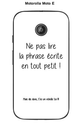 Coque Smartphone Onozo Coque Citation Noir Fond Blanc 3 Pour Motorola Moto E Darty