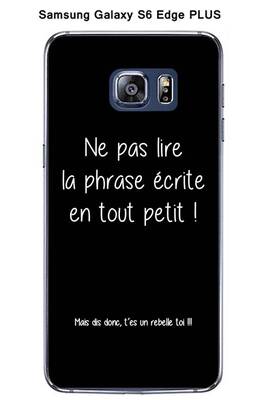 Coque Smartphone Onozo Coque Citation Blanc Fond Noir 3 Pour Samsung Galaxy S6 Edge Plus Darty