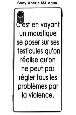 Coque Smartphone Onozo Coque Sony Xperia M4 Aqua Design Citation Quot C 39 Est En Voyant Quot Texte Noir Fond Blanc Darty