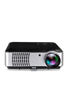 Vidéoprojecteur YONIS Miniprojecteur Full HD 1080P Videoprojecteur LED SD USB Cinema Film Musique Noir -