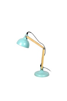 lampe à poser red cartel - lampe de table bleu mat et bois