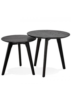 table basse kokoon design table basse design espino black 50x50x45 cm