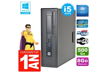 Pc De Bureau Hp Pc Hp Elitedesk 800 G1 Sff Core I5-4570 8Go Disque 500Go Graveur Dvd Wifi W7