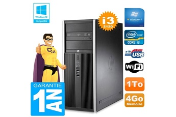 Pc De Bureau Hp Pc Tour Hp Compaq 8200 Core I3-2120 Ram 4Go Disque 1 To Graveur Dvd Wifi W7