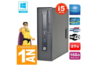 PC De Bureau HP PC HP Elitedesk 800 G1 Sff Core i5-4570 16Go Disque 2 To Graveur Dvd WiFi W7