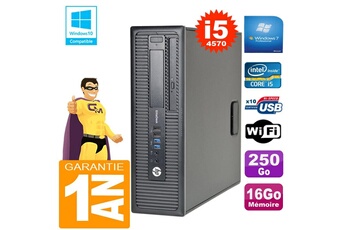 PC De Bureau HP PC HP Elitedesk 800 G1 Sff Core i5-4570 16Go Disque 250Go Graveur Dvd WiFi W7