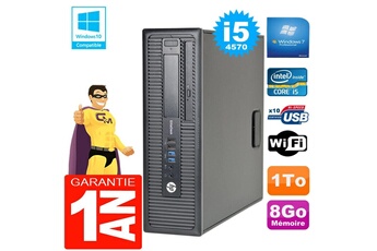 PC De Bureau HP PC HP Elitedesk 800 G1 Sff Core i5-4570 8Go Disque 1 To Graveur Dvd WiFi W7