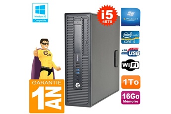 PC De Bureau HP PC HP Elitedesk 800 G1 Sff Core i5-4570 16Go Disque 1 To Graveur Dvd WiFi W7