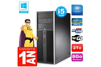 Pc De Bureau Hp Pc Tour Hp Compaq 8200 Core I5-2400 Ram 8Go Disque 2 To Graveur Dvd Wifi W7