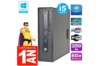 PC De Bureau HP PC HP Elitedesk 800 G1 Sff Core i5-4570 8Go Disque 250Go Graveur Dvd WiFi W7