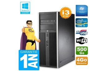 PC De Bureau HP PC Tour HP Compaq 8200 Core I3-2120 Ram 4Go Disque 500 Go Graveur Dvd WiFi W7
