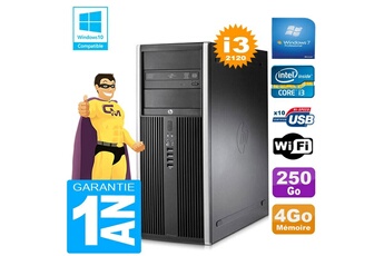 PC De Bureau HP PC Tour HP Compaq 8200 Core I3-2120 Ram 4Go Disque 250 Go Graveur Dvd WiFi W7