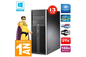 Pc De Bureau Hp Pc Tour Hp Compaq 8200 Core I3-2120 Ram 16Go Disque 2 To Graveur Dvd Wifi W7